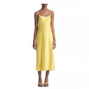 Vince Satin Tipped Slip Dress